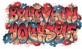 Believe In Yourself in Graffiti Art Royalty Free Stock Photo