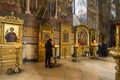 Believers in the assumption Cathedral of the Trinity-Sergius Lavra, Sergiev Posad