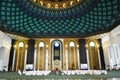 Believers are praying in Al Akbar Mosque in surabaya, Java, Indonesia. Royalty Free Stock Photo