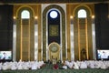 Believers are praying in Al Akbar Mosque in surabaya, Java, Indonesia. Royalty Free Stock Photo