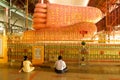 Belivers praying at the pagoda Chaukhtatgy of Yangon