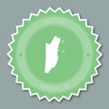 Belize badge flat design.
