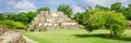 Belize, Central America, Altun Ha Temple. Web Banner Royalty Free Stock Photo