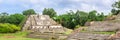 Belize, Central America, Altun Ha Temple. Web Banner Royalty Free Stock Photo