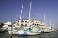 Belize City - Colorful Sailboats