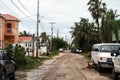 Belize city road Royalty Free Stock Photo