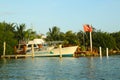 Belize Diving Services boat in Caye Caulker