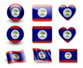 The Belize flag
