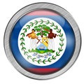 Belize Glass Web Button