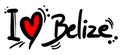Belize love Royalty Free Stock Photo