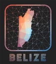 Belize map design.
