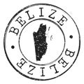 Belize Map Silhouette Postal Passport. Stamp Round Vector Icon Seal badge Mail Illustration.