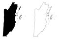 Belize map vector