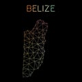 Belize network map.