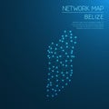 Belize network map.