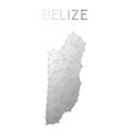 Belize polygonal vector map.