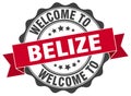 Belize round ribbon seal