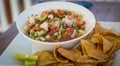 Belizian Traditional Appetizer called Conch ceviche