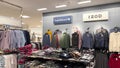 Belk retail store interior during the holidays pan Izod and Saddlebred shirts