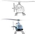 Bell 206 Helicopter Royalty Free Stock Photo