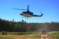 Bell 412 in action Royalty Free Stock Photo