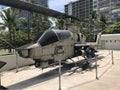 Bell AH-1 Cobra in Hawaii Army Museum Royalty Free Stock Photo