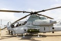 Bell AH-1Z Viper Attack Helicopter Reg 168049 Of United States Marine Corps On Display In Singapore Airshow.