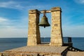 Bell on the beach in the ancient city of Tauric Chersonesos. Royalty Free Stock Photo