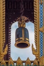 Bell at belfry of Wat Phra Kaew, Thailand Royalty Free Stock Photo