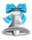 Bell and bow Royalty Free Stock Photo