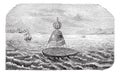 Bell Buoy vintage engraving