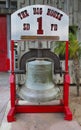 Bell cast in San Francisco in 1885 and presented to San Diego Fire Department Engine Company 1 Royalty Free Stock Photo