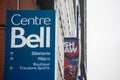 Bell Center logo, known as Centre Bell, in front of their main building. It is a sports and entertainent center