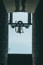 Bell in Chapel Santa Maria degli Angeli on top of Monte Tamaro Royalty Free Stock Photo