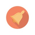 Bell vector flat colour icon Royalty Free Stock Photo