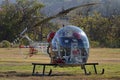 1950 Bell 47D1 Helicopter on Display at American Heroes Air Show Royalty Free Stock Photo