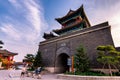 The Bell and Drum Tower at Laolongtou Great Wall in Shanhaiguan, China