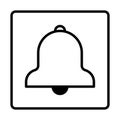 bell dualtone Icon. Social media sign icons. Vector illustration isolated for graphic and web design Royalty Free Stock Photo