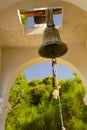 Bell in a free standing bell tower