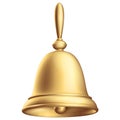 Bell golden ecclesiastical 3d render