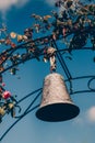Bell hanging a hoop in the garden Royalty Free Stock Photo