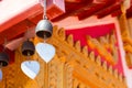 Bell hanging from the temple roof Royalty Free Stock Photo