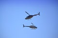 Bell-206 helicopters aerobatic paired