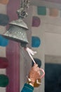 Bell in an hinduist temple, Kathmandu, Nepal Royalty Free Stock Photo