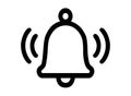 BELL ICON. PICTOGRAM NOTIFICATION BELL RINGING