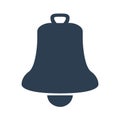 Bell icon on white background. Royalty Free Stock Photo