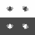 Bell icons. Notification bell symbols. Message bells.