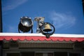 Bell and light on sternwheeler Royalty Free Stock Photo