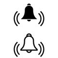 Bell linear vector icon. alarm illustration sign. alert symbol. doorbell logo.