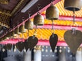Bell of mind in Buddhist temple Royalty Free Stock Photo